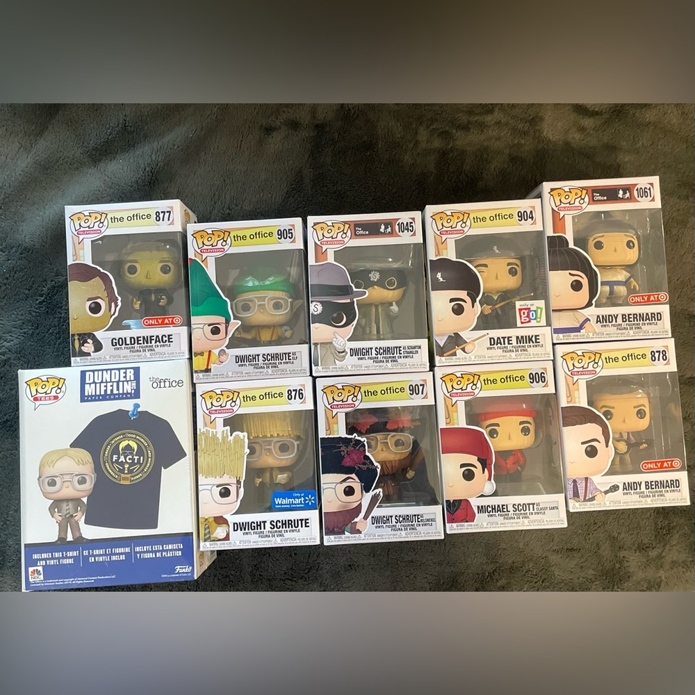 Funko Pop The Office Lot + Tee Set